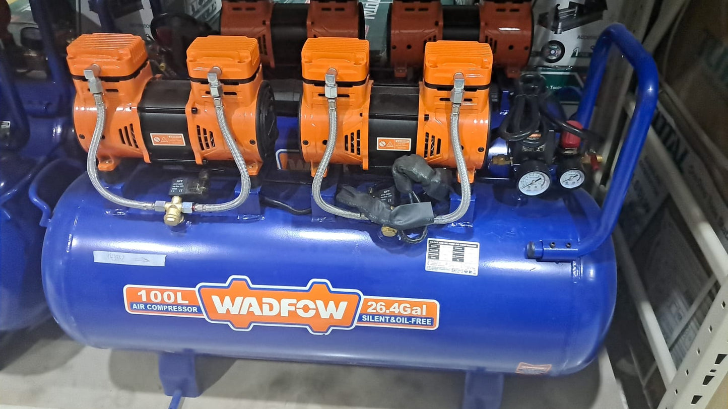 COMPRESOR SILENCIOSO WADFOW DE 3.2 HP / 100 LITROS