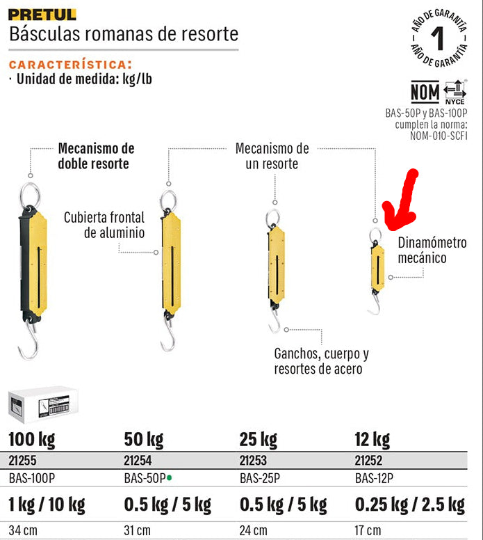 BALANZA ROMANA 12KG BAS-12P PRETUL