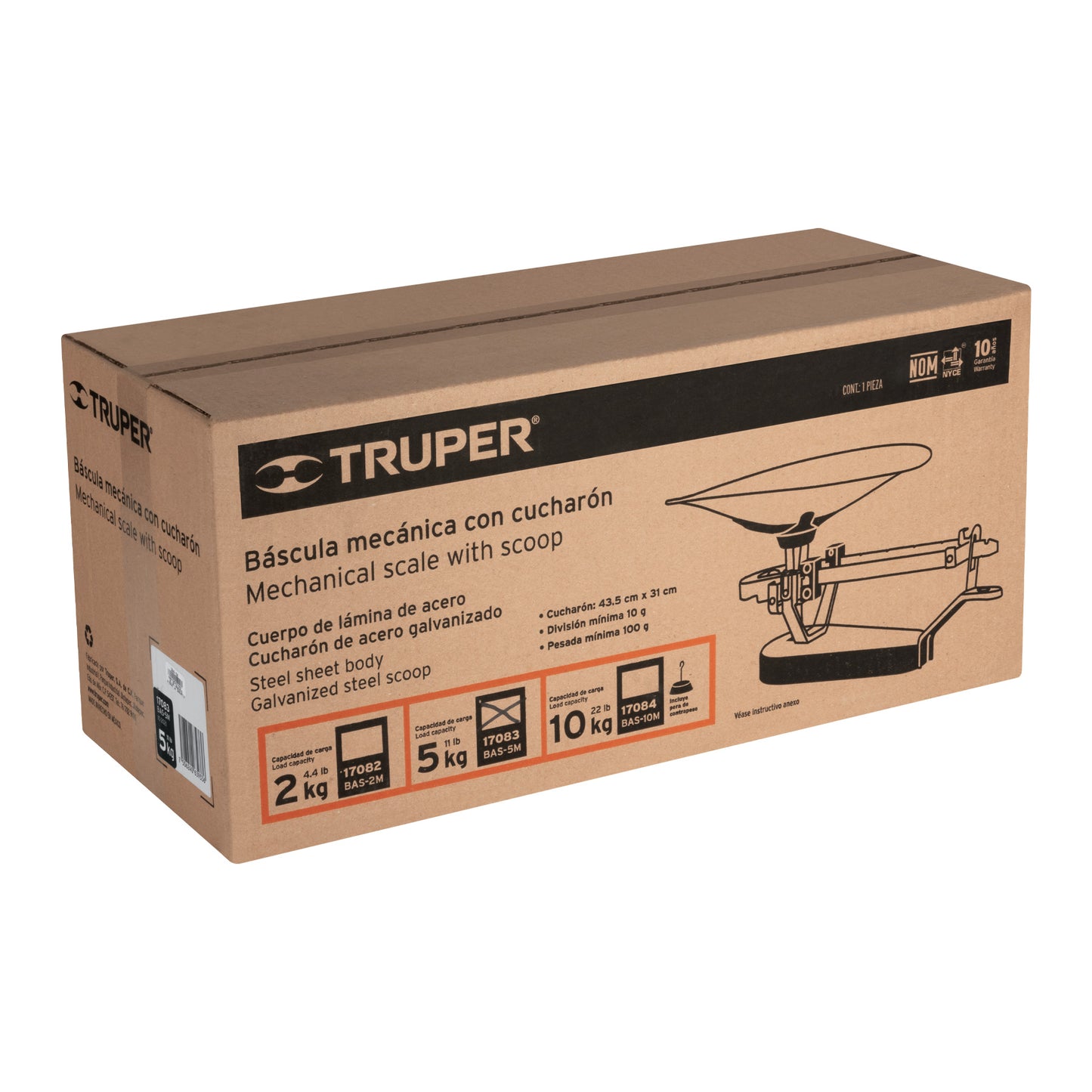 BALANZA MECANICA 5KG TRUPER