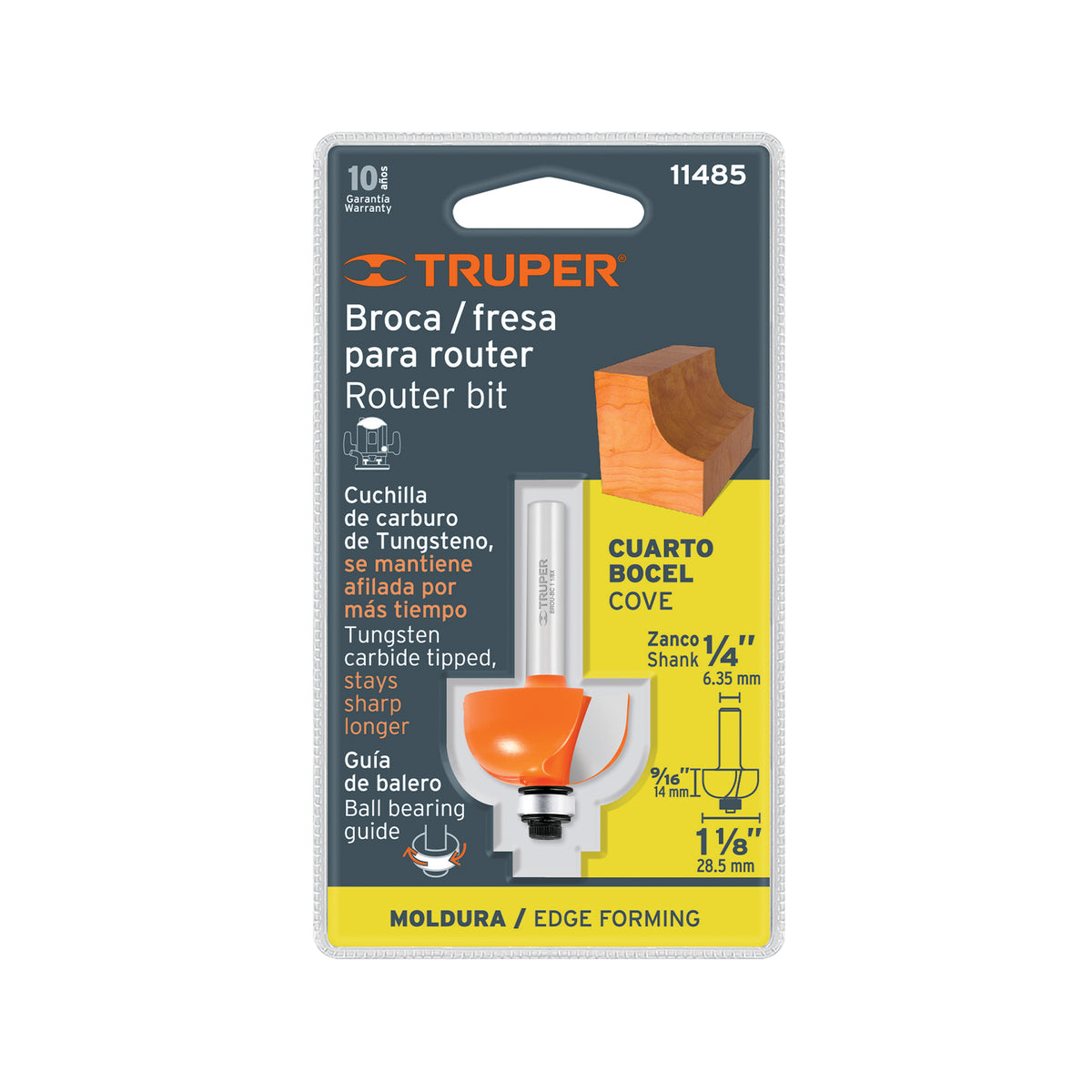 BROCA PARA ROUTER CUARTO BOCEL CON BALERO TRUPER