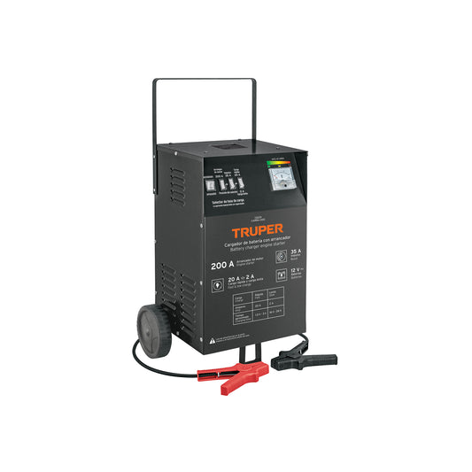 CARGADOR DE BATERIA TRUPER DE 200A 12V