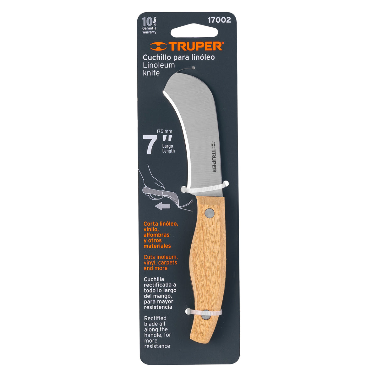 CUCHILLO CULI-6 M/MADERA PARA ELECTRICISTA TRUPER