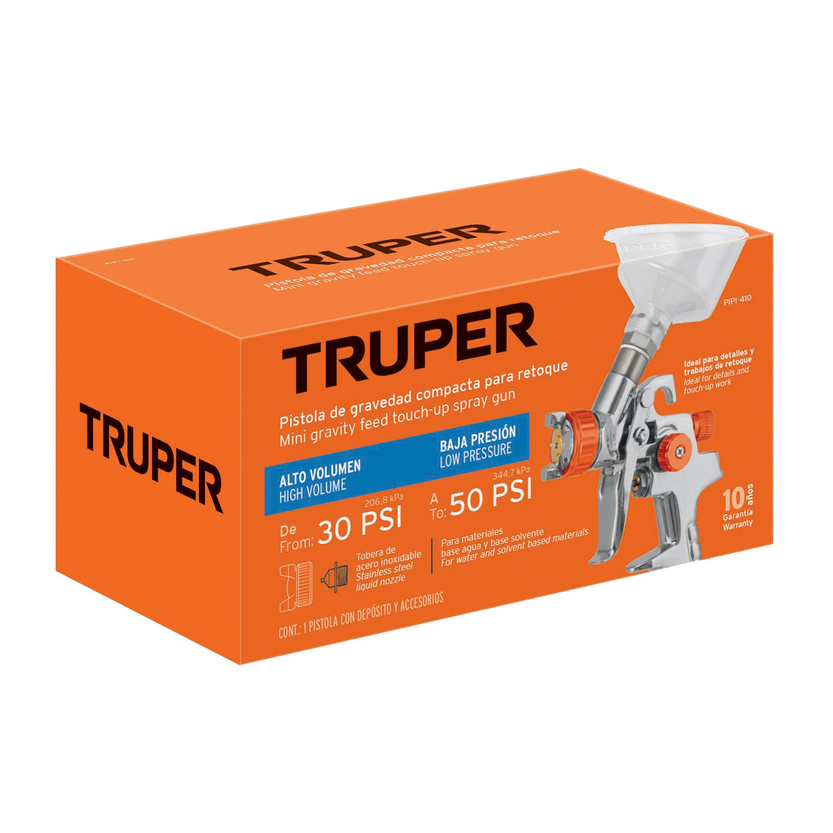 PISTOLA PARA PINTAR 50PSI GRAVEDAD TRUPER