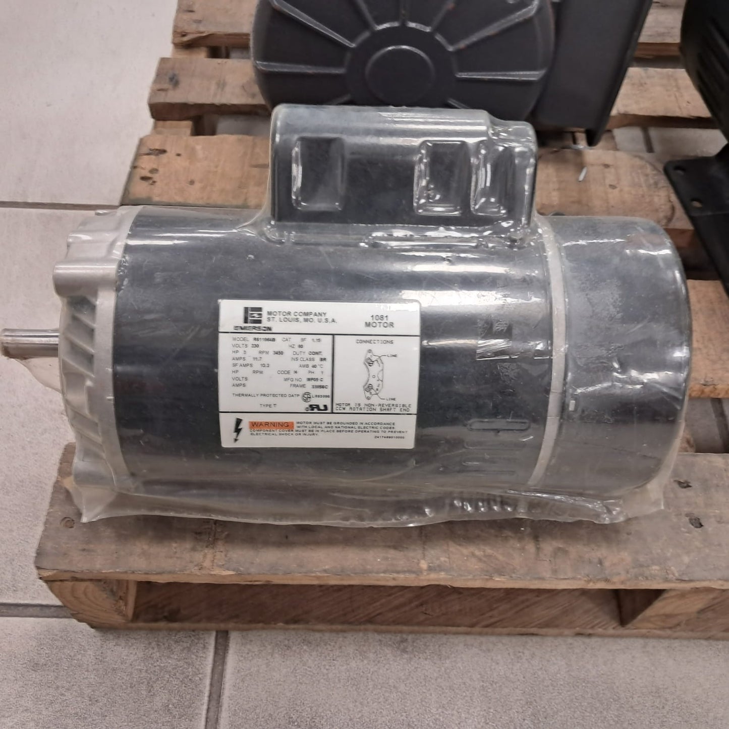 MOTOR EMERSON DE 3 HP / 3450 RPM