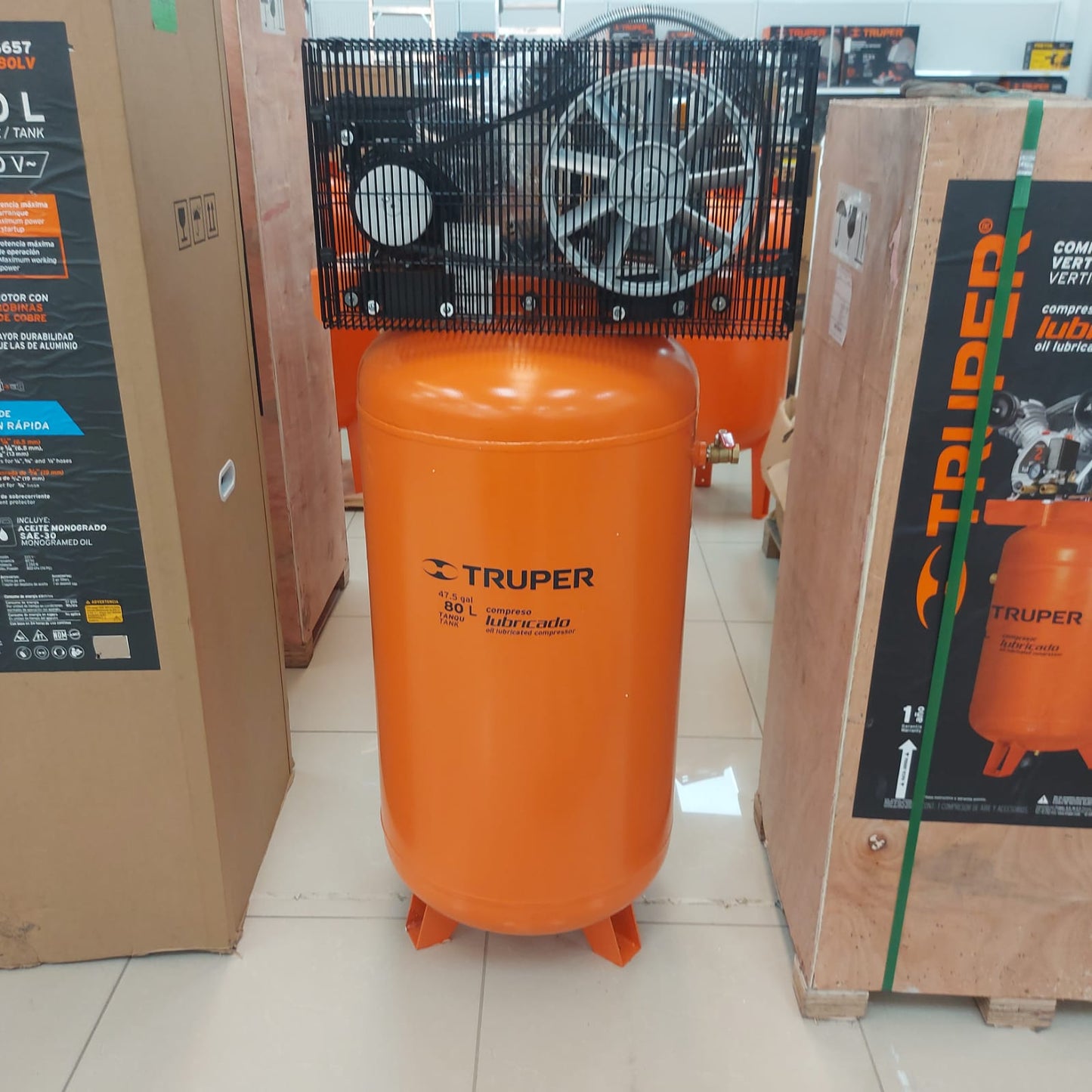 COMPRESOR DE BANDA TRUPER DE 180 LITROS