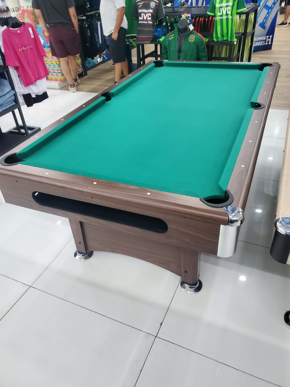 MESA DE BILLAR PAÑO VERDE