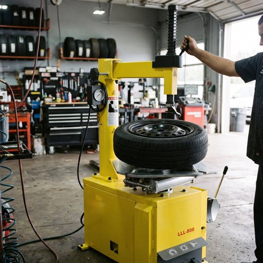 Tire Changer Machine — Estilo de Vida - Producto en Uso | Generated by Modelize