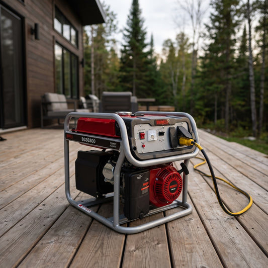 Portable Gasoline Generator — Estilo de Vida - Producto en Uso | Generated by Modelize