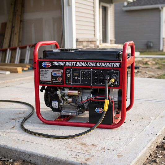 Portable Dual-Fuel Electric Generator — Estilo de Vida - Producto en Uso | Generated by Modelize