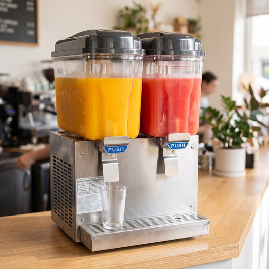 Commercial Juice Dispenser — Estilo de Vida - Producto en Uso | Generated by Modelize