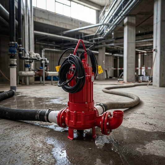 Industrial submersible drainage pump — Estilo de Vida - Producto en Uso | Generated by Modelize
