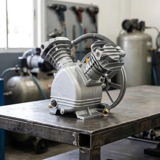 Air compressor pump head — Estilo de Vida - Producto en Uso | Generated by Modelize