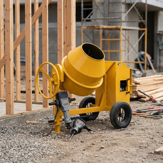 Industrial Concrete Mixer — Estilo de Vida - Producto en Uso | Generated by Modelize