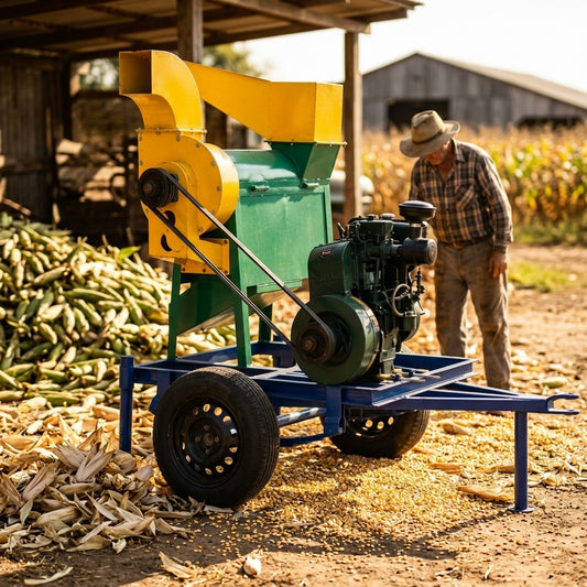 Industrial agricultural corn sheller — Estilo de Vida - Producto en Uso | Generated by Modelize