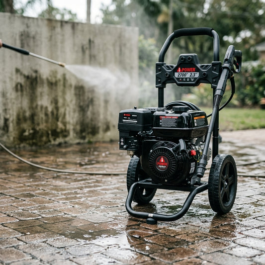 Gas-powered pressure washer — Estilo de Vida - Producto en Uso | Generated by Modelize