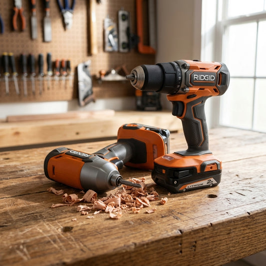 Cordless power tool combo kit — Estilo de Vida - Producto en Uso | Generated by Modelize