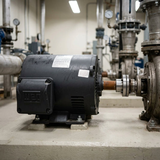 Industrial Three-Phase Electric Motor — Estilo de Vida - Producto en Uso | Generated by Modelize