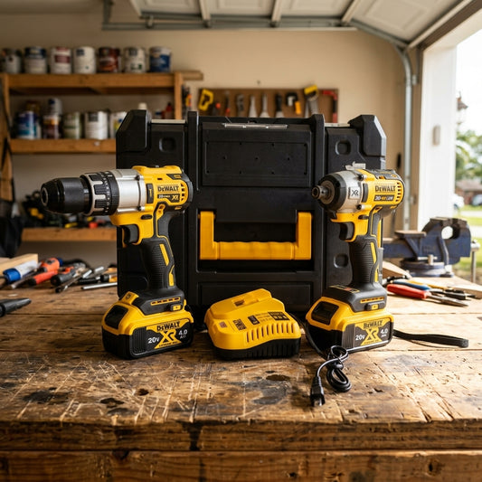 Cordless power tool combo kit — Estilo de Vida - Producto en Uso | Generated by Modelize