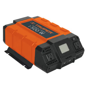 INVERSOR DE CORRIENTE PORTATIL DE 1500W C/PUERTO USB TRUPER