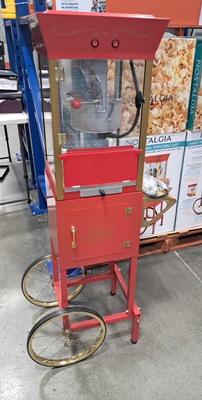 MAQUINA DE PALOMITAS DE MAIZ CON CARRITO