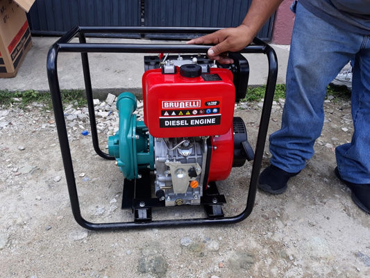 MOTOBOMBA DIESEL DE ALTA PRESION DE 2 PULGADAS BRUNELLI