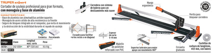 CORTADOR AZULEJO 120CM TRUPER EXPERT CAZ-120X