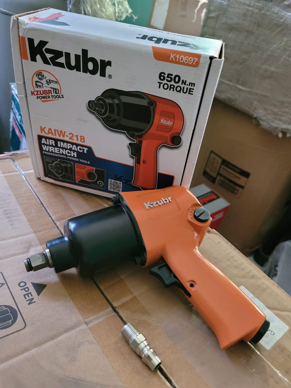 PISTOLA DE IMPACTO KZUBR DE 1/2 (MEDIA) PULGADA CON 650 DE TORQUE