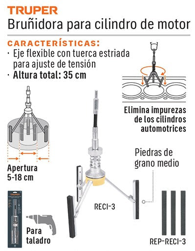 REPUESTO PARA HERRAMIENTA HORNEAR PIEDRA TRUPER 3PCS