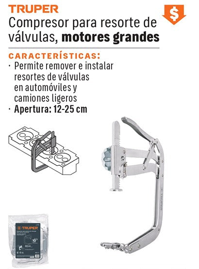 COMPRIMIDOR DE ESPIRAL PARA VALVULAS TRUPER