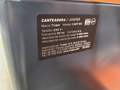 CANTEADORA TRUPER DE 8 PULGADAS