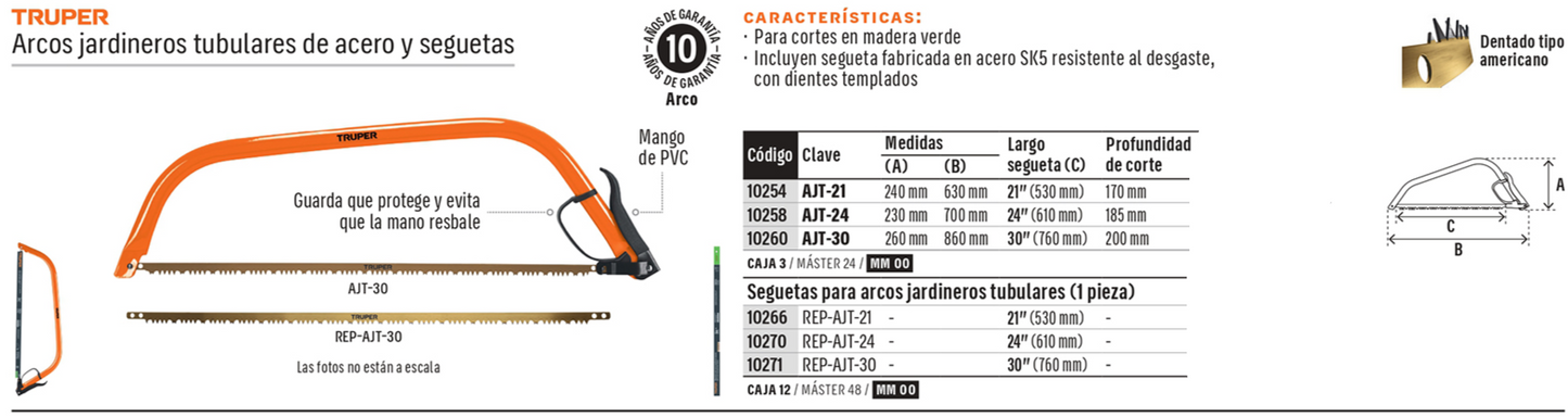 SIERRA PARA PODAR F/ARCO TRUPER