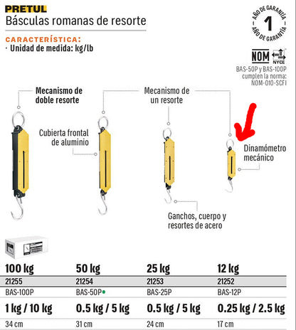 BALANZA ROMANA 12KG BAS-12P PRETUL