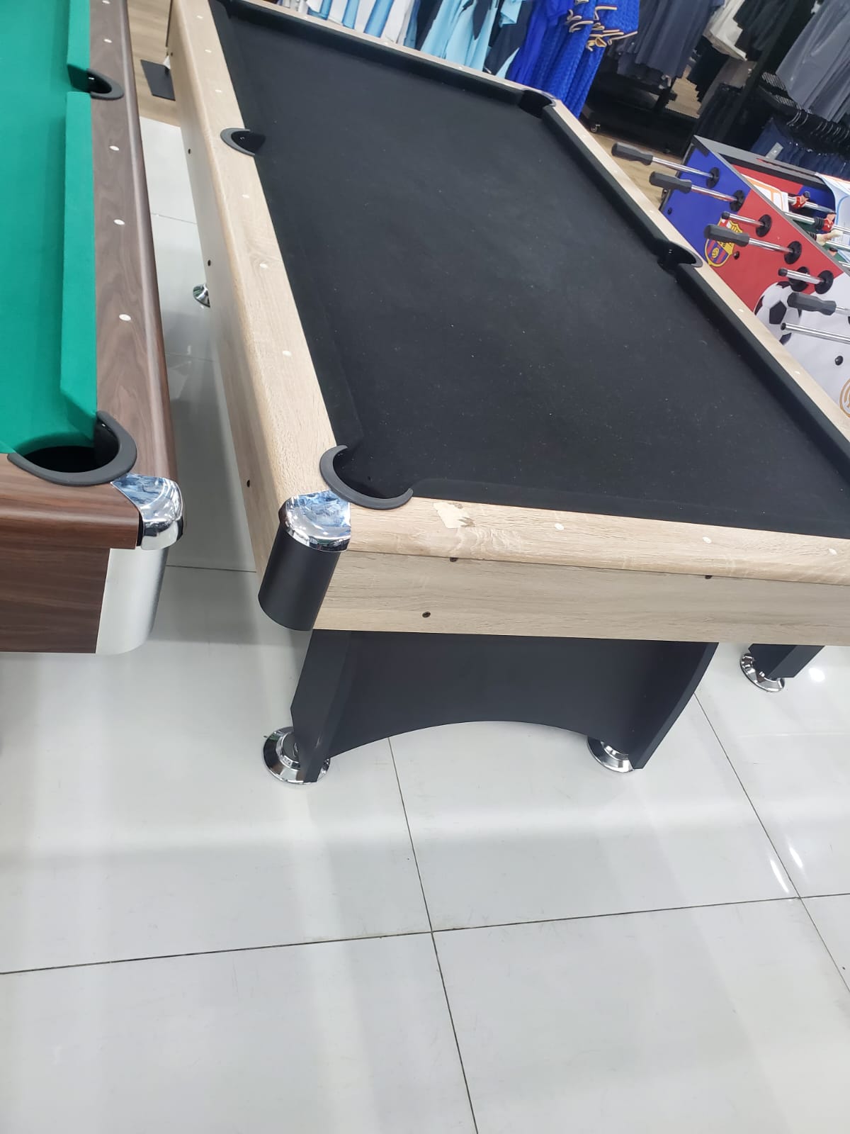 MESA DE BILLAR PAÑO NEGRO