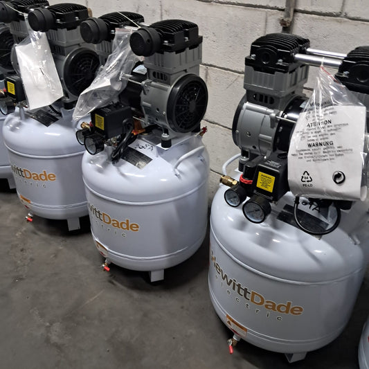 COMPRESOR DENTAL DE 12 GALONES SILENCIOSO MARCA HEWITT DADE
