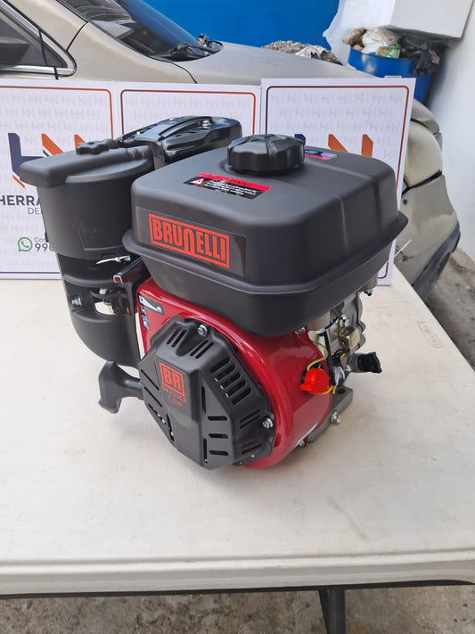 MOTOR A GASOLINA DE 7 HP DE BAJA REVOLUCION DE FUERZA MARCA BRUNELLI