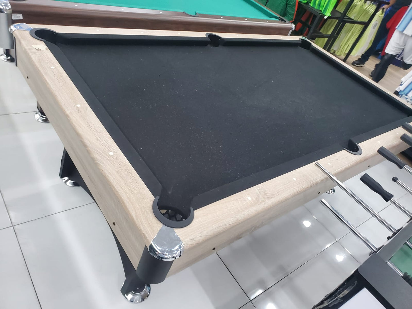 MESA DE BILLAR PAÑO NEGRO