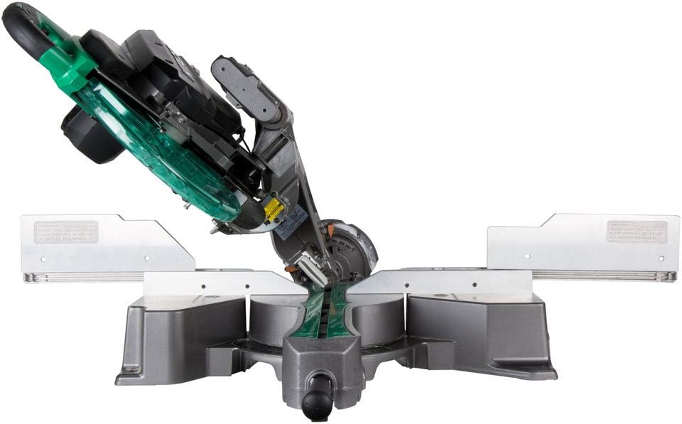 SIERRA INGLETADORA TELESCOPICA DE DOBLE BISEL HITACHI DE 12 PULGADAS