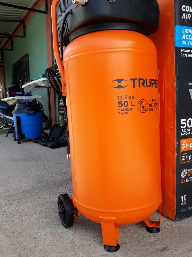 COMPRESOR 50 LITROS SECO LIBRE DE ACEITE