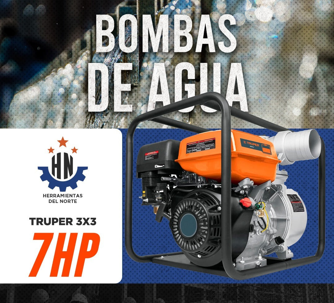 BOMBA DE CAUDAL 3X3 DE 7 HP TRUPER