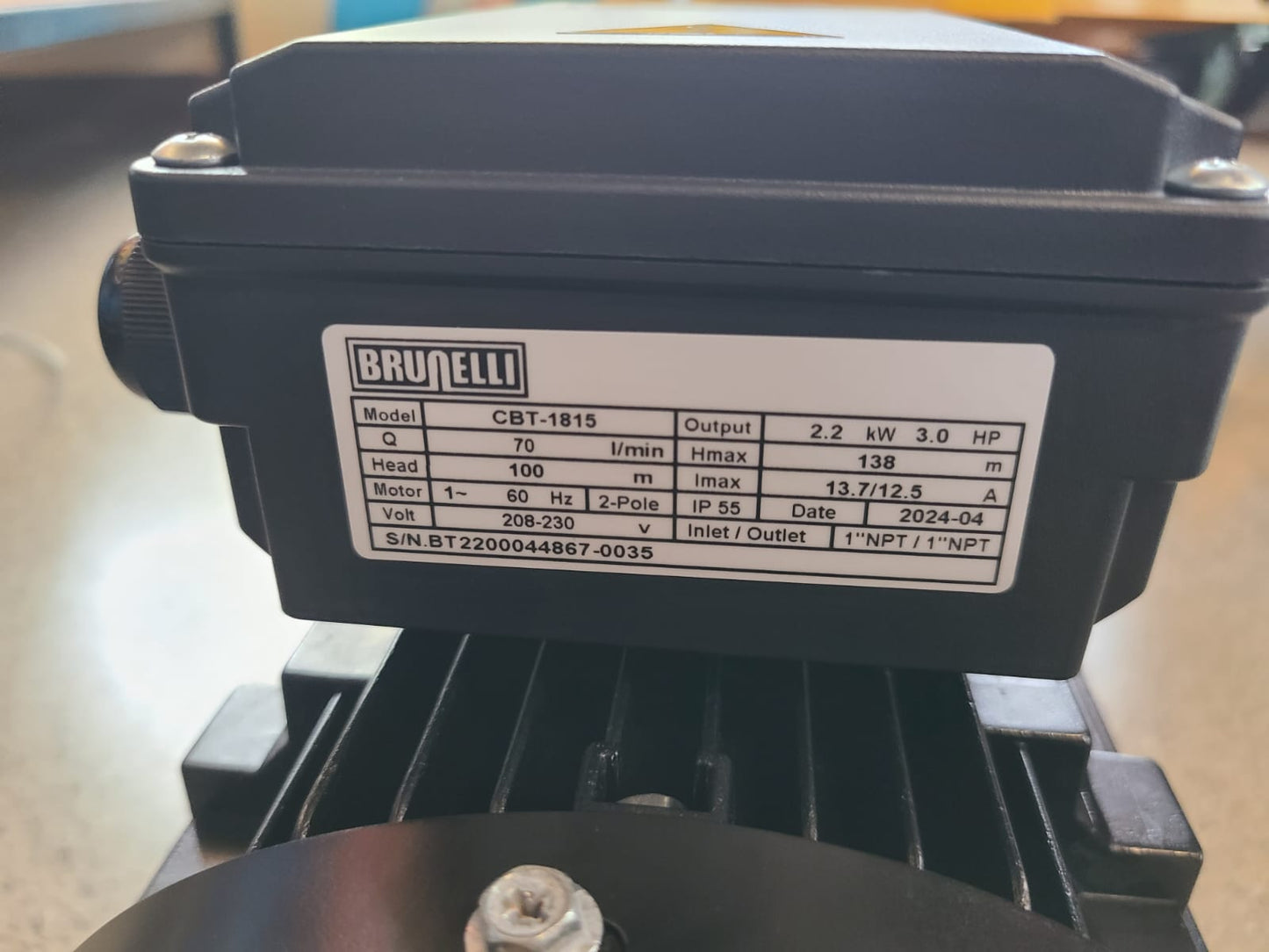 BOMBA DE CAÑON DE MULTIETAPA DE 3 HP