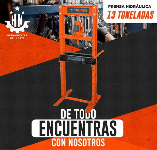 PRENSA HIDRAULICA TRUPER DE 13 TONELADAS