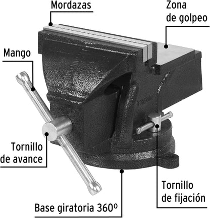 PRENSA DE BANCO DE 6 PULGADAS PRETUL