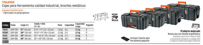 CAJA PARA HERRAMIENTA TRUPER CHP-17X NEGRA INDUSTRIAL