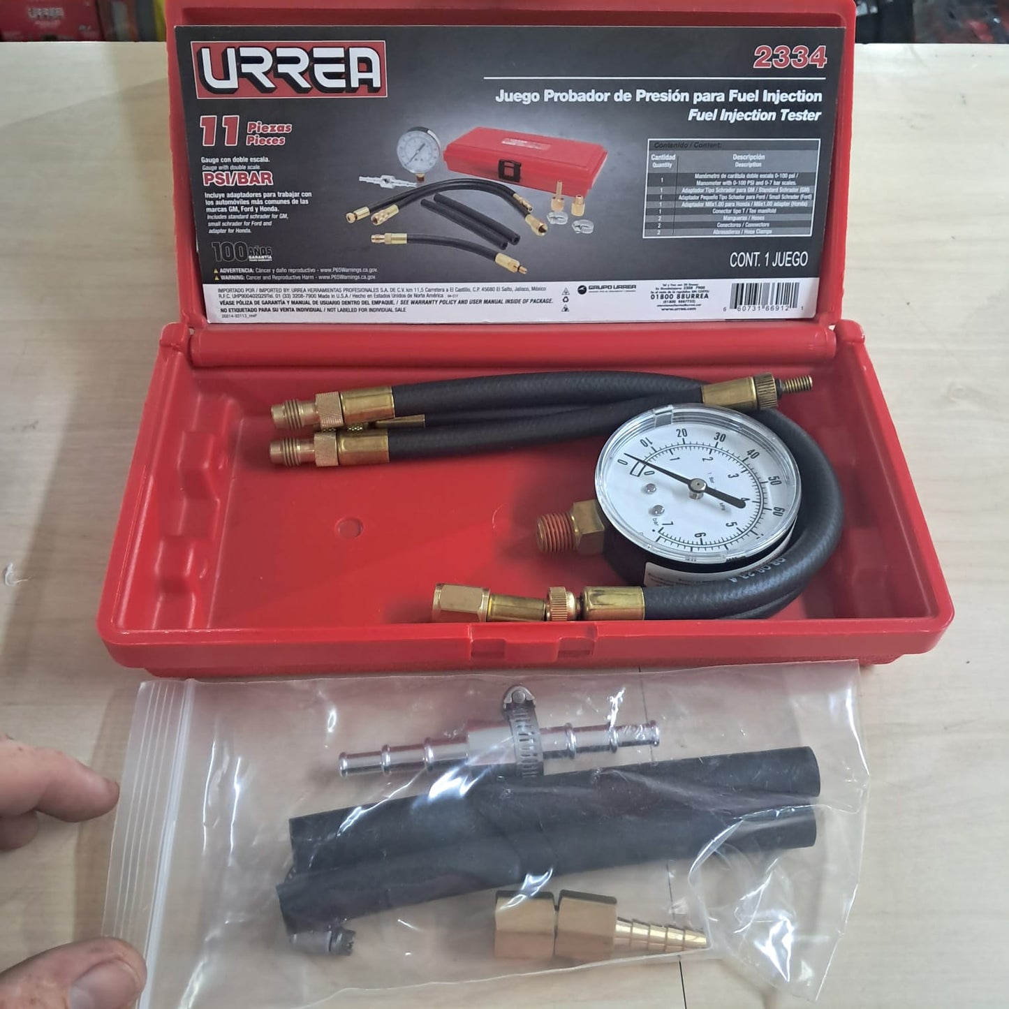 KIT DE MEDICION DE COMPRESION PARA MOTORES DIESEL URR