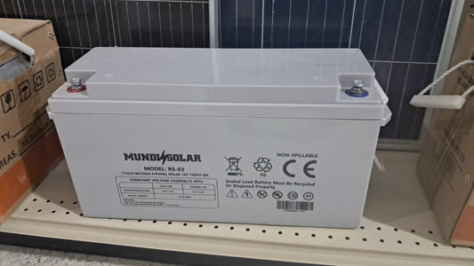 BATERIA SOLAR DE GEL DE 150 AMPERIOS