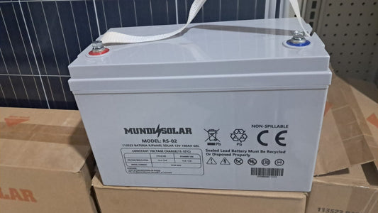 BATERIA SOLAR DE GEL DE 100 AMPERIOS