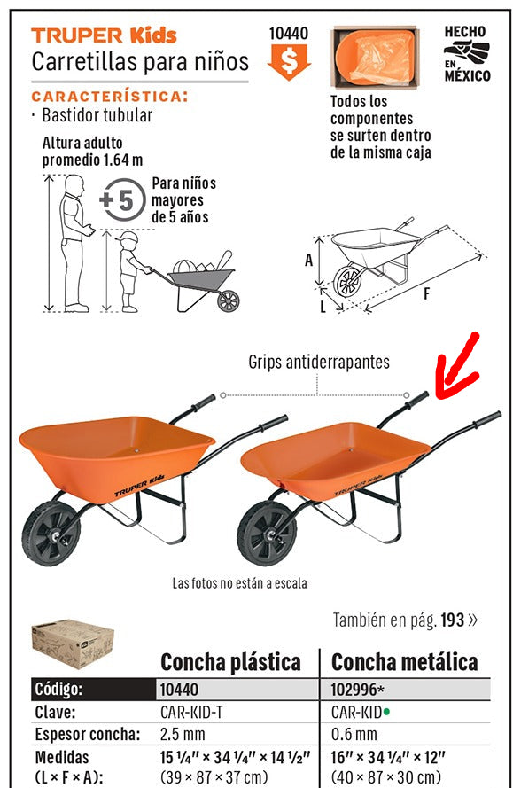CARRETA TRUPER PARA NINO METÁLICA CAR-KID