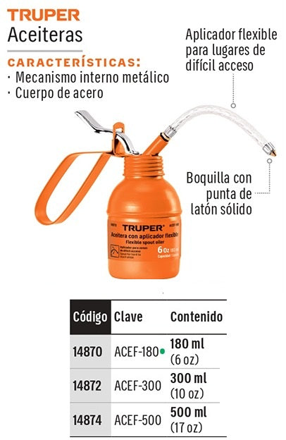 ACEITERA TRUPER DE 180 ML