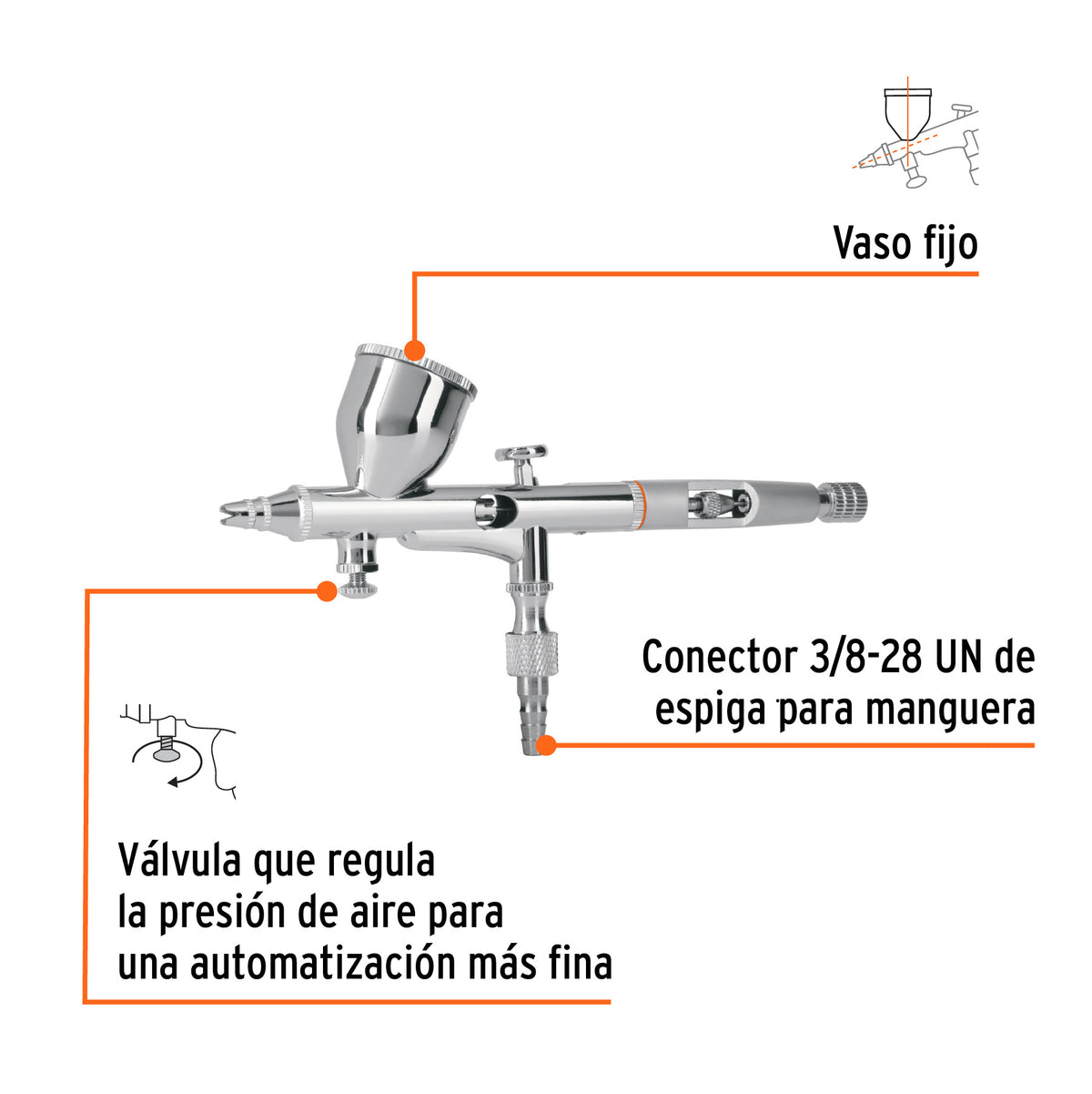 PISTOLA PARA PINTAR AEROGRAFICA AERO-35 TRUPER