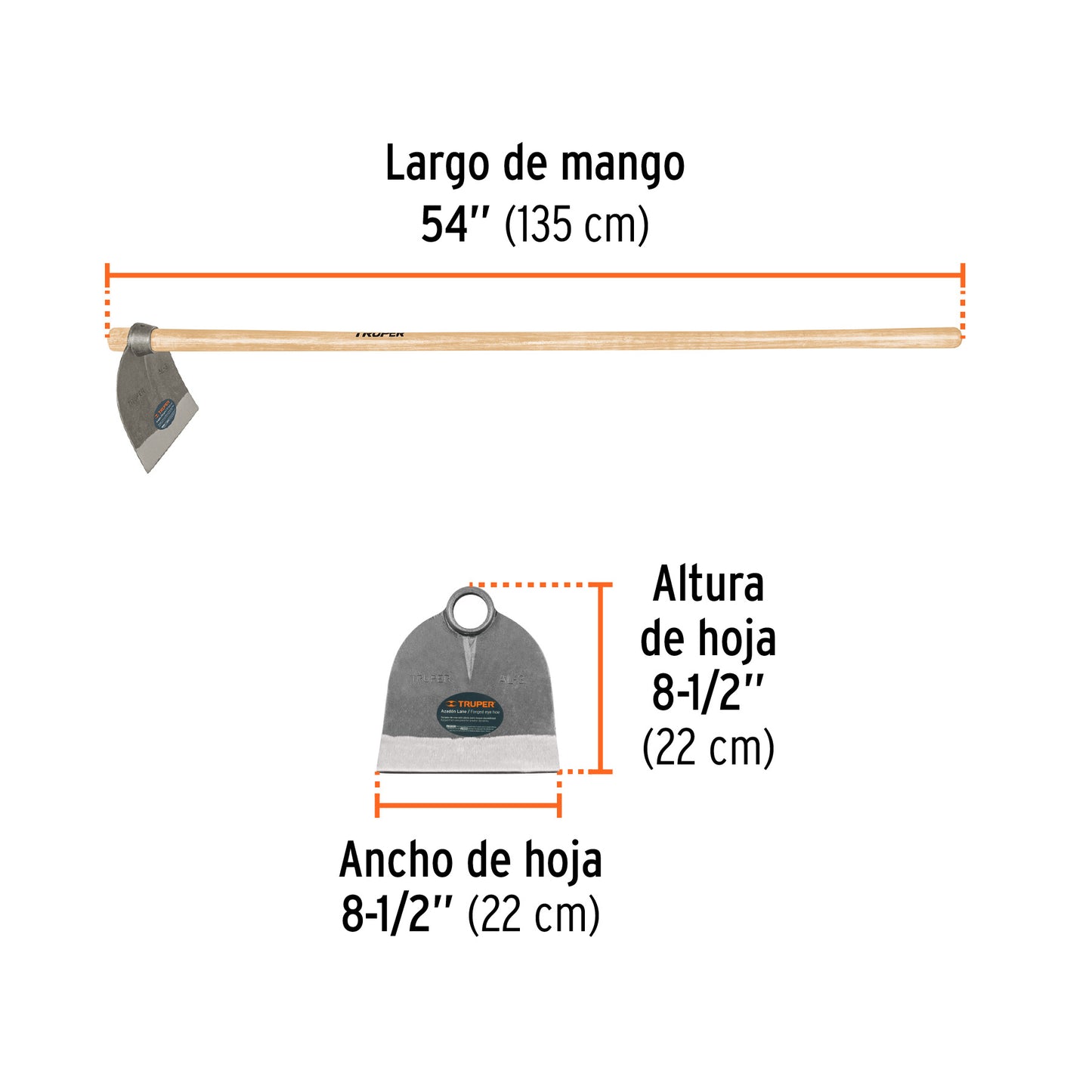 AZADON CON MANGO MADERA 2.1LBS AL-3MM TRUPER